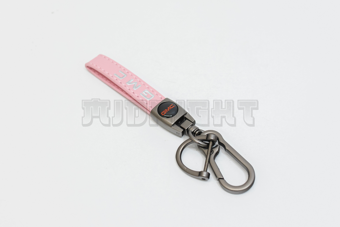 GMC Pink Leather Keychain