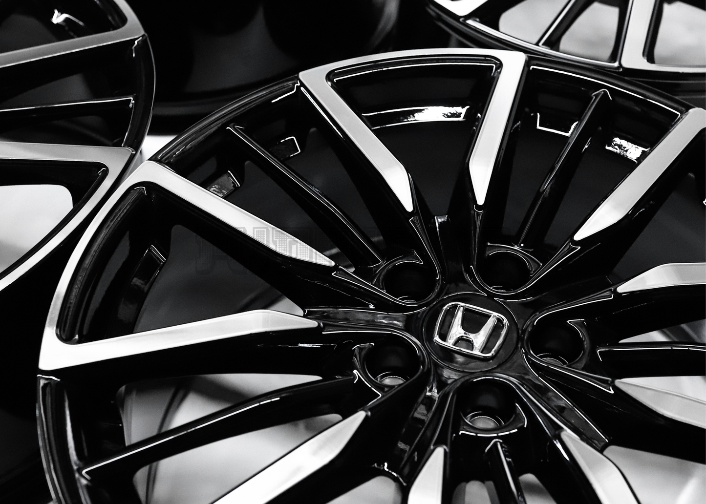 20" Gloss Black Machined Wheels For Honda (5x114.3) Squared Set