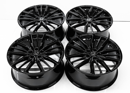 20" Gloss Black Wheels For Honda (5x114.3) Squared Set