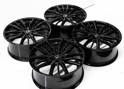 20" Gloss Black Wheels For Honda (5x114.3) Squared Set