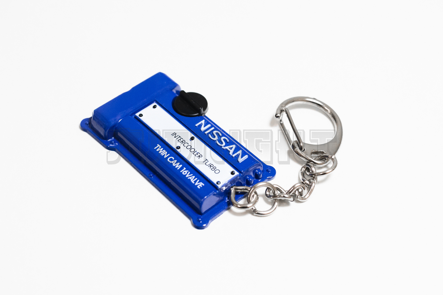 Nissan SR Blue Valve Cover Keychain