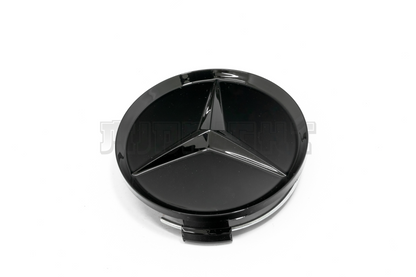 Set Of Four Mercedes-Benz Black Center Hub Caps