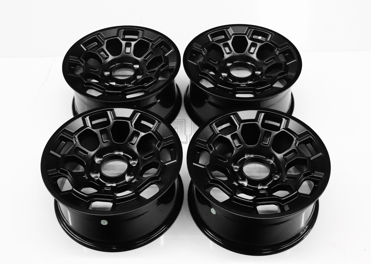 17" Matte Black TRD Style Wheels For Tacoma (6x139.7) Square Set