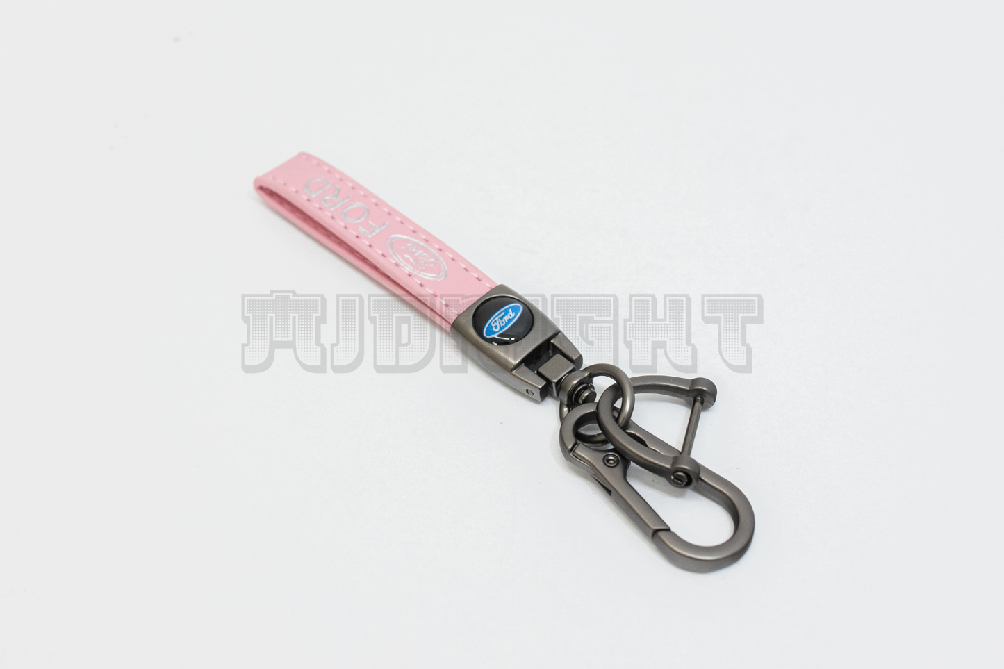 Ford Pink Leather Keychain