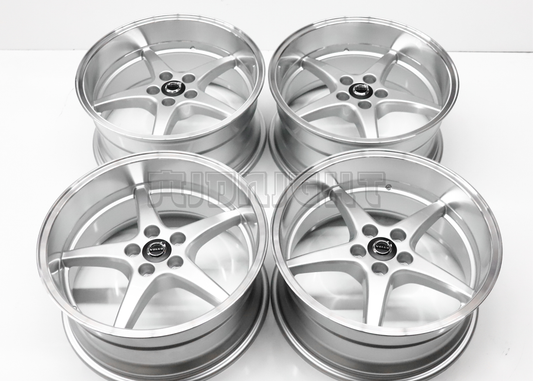 Silver Machined Lip Wheels For Volvo Squared Set