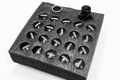 Rays Style Black Racing Composite Formula Hexagon Lug Nut Set M12xP1.25 / M12x1.5