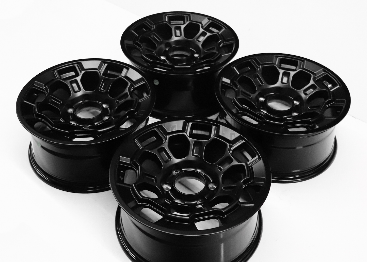 17" Matte Black TRD Style Wheels For Tacoma (6x139.7) Square Set