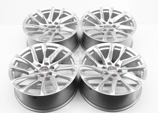 22" Silver Wheels Rims For GMC (6x139.7) Square Set