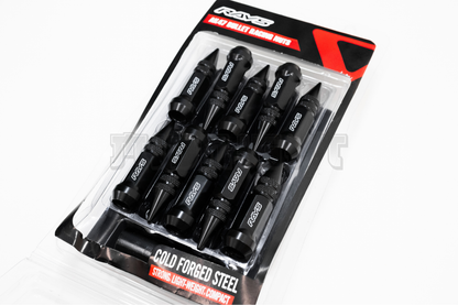 JDM Rays Style Black Spike Racing Quality Lug Nut Set M14x1.5