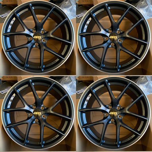 BBS Style Set of 4 Staggered 19" Wheels (8.5J/9.5J) 5x112 ET35/38 CB66.5 – Brand New