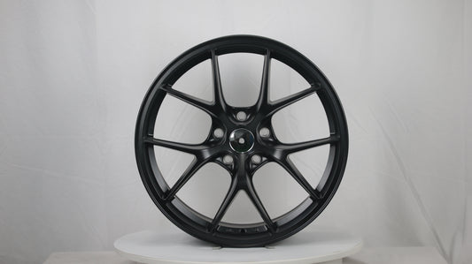 18" Satin Black BBS Style Wheels Set of 4 18x8.5 +38 5x114.3