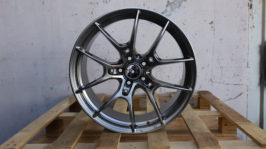 17" Hyper Black Rays Style Wheels Set of 4 17x7.5 +35 5x120