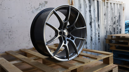 18" Hyper Black Rays Style Wheels Set of 4 18x8 +35 5x112