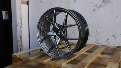 19" Hyper Black BBS Style Wheels Set of 4 19x8.5 +35 5x120