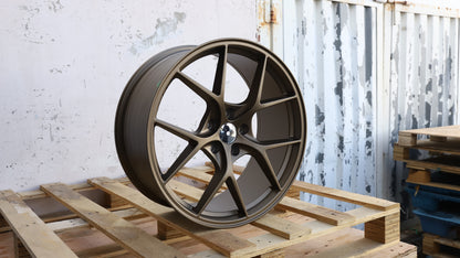 19" Matte Bronze BBS Style Wheels Set of 4 19x8.5 +35 5x112