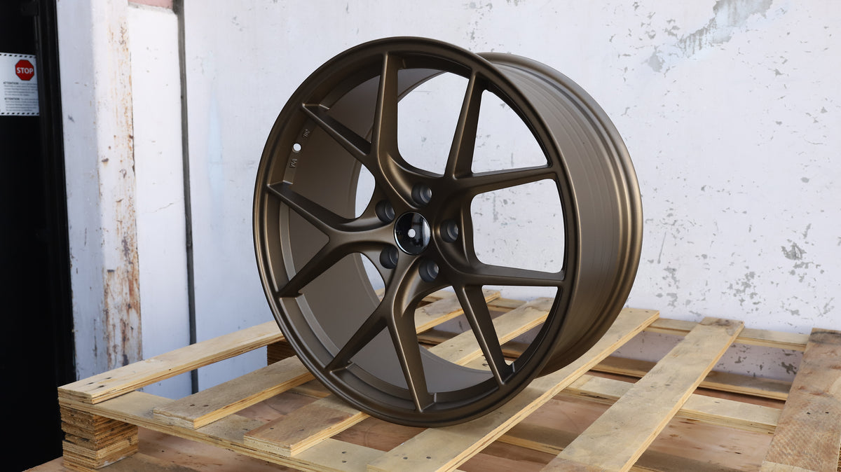 19" Matte Bronze BBS Style Wheels Set of 4 19x8.5 +35 5x120