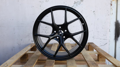 18" Matt Black BBS Style Wheels Set of 4 18x8 +35 5x112
