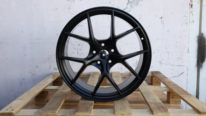 19" Matt Black BBS Style Wheels Set of 4 19x8.5 +35 5x114.3