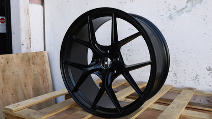 19" Matt Black BBS Style Wheels Set of 4 19x8.5 +35 5x114.3