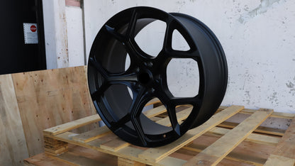 19" Matte Black Audi Style Wheels Set of 4 19x8.5 +30 5x112