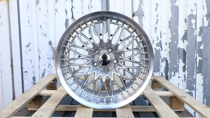 20" Hyper Black Machined Lip Work VSXV Style Wheels Staggered Set 20x8.5 +35 / 20x9.0 +35 5x114.3