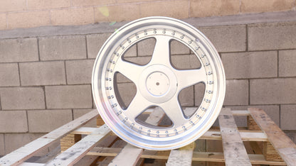 18" Silver Machine Lip OZ Futura Style Wheels Set of 4 18x9.5 +35 5x112/5x120