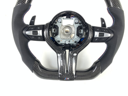 Carbon Fiber Steering Wheel For BMW F10 5 Series 6 Series 2012-2018