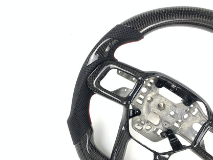 Carbon Fiber Steering Wheel For Ford Mustang 2024-2025