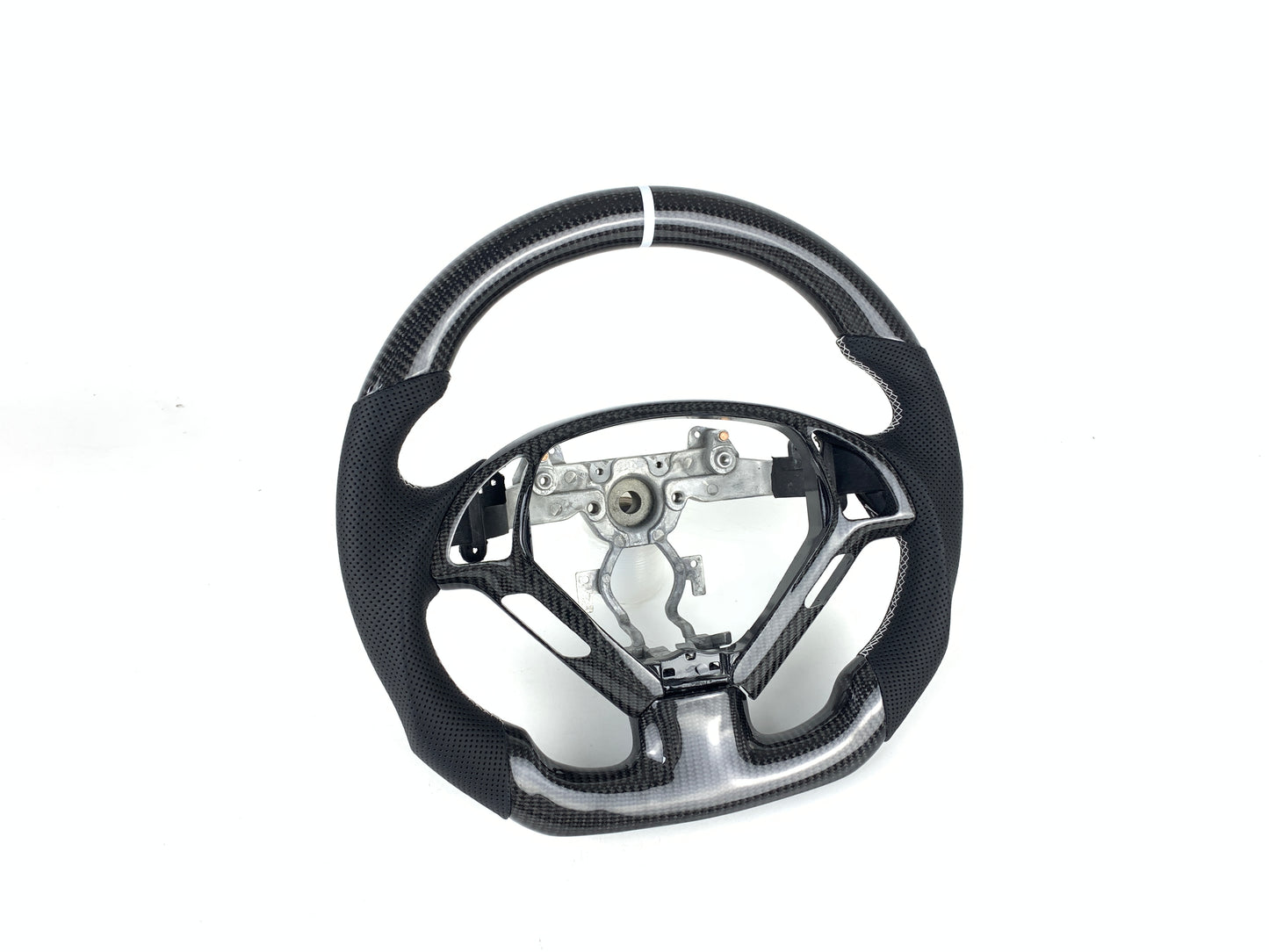 Carbon Fiber Flat Bottom Steering Wheel For Infinity G35 G25 G37 2007-2013