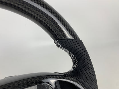 Carbon Fiber Flat Bottom Steering Wheel For Infinity G35 G25 G37 2007-2013