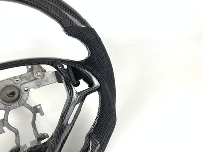 Carbon Fiber Flat Bottom Steering Wheel For Infinity G35 G25 G37 2007-2013