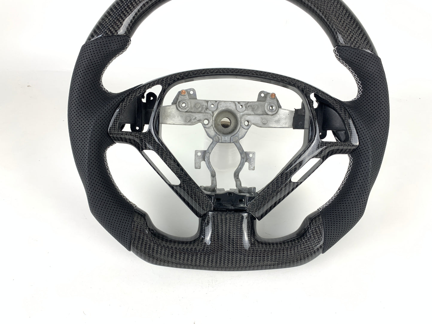 Carbon Fiber Flat Bottom Steering Wheel For Infinity G35 G25 G37 2007-2013