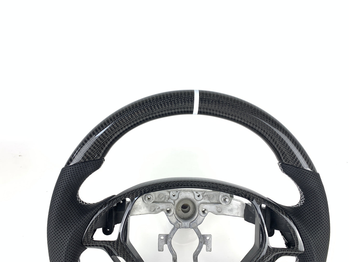 Carbon Fiber Flat Bottom Steering Wheel For Infinity G35 G25 G37 2007-2013