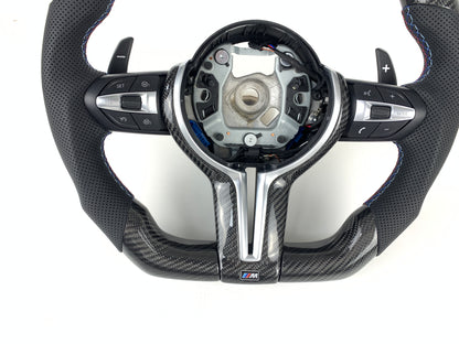 Carbon Fiber Steering Wheel For F30 F32 F80 F82 BMW M2 M3 M4 X3 X4 X5 X6 2012-2018