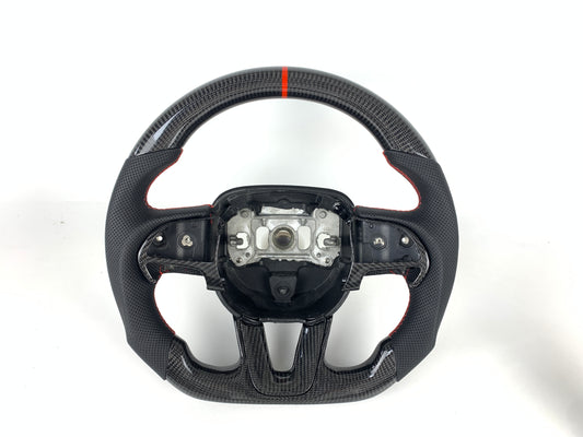 Carbon Fiber Steering Wheel For Dodge Challenger & Charger 2015-2024