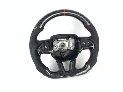 Carbon Fiber Steering Wheel For Dodge Challenger & Charger 2015-2024