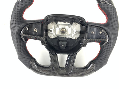 Carbon Fiber Steering Wheel For Dodge Challenger & Charger 2015-2024