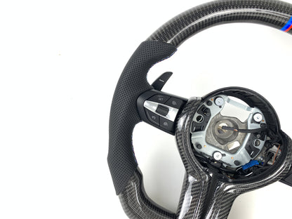 Carbon Fiber Steering Wheel For F30 F32 F80 F82 BMW M2 M3 M4 X3 X4 X5 X6 2012-2018