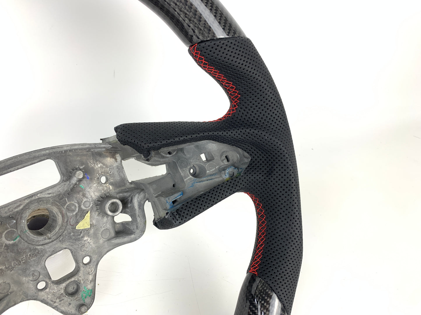 Carbon Fiber Steering Wheel W/ Red Stripe For Cadillac CT4 CT5 2020-2023