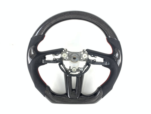 Carbon Fiber Steering Wheel For Mazda 3 2019-2023