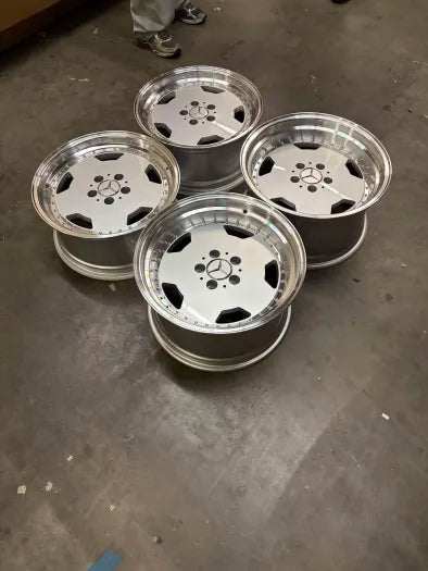 AMG Mono Block Wheels 18x8.0 18x9.0 5x112 ET25 CB66.56 Mercedes Staggered Set