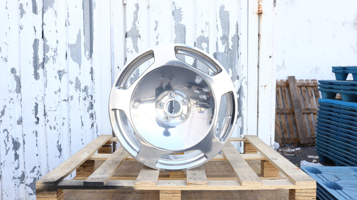 20" Polish Maybach Style Wheels For Mercedes-Benz Staggered Set 20x8.5 +36 / 20x9.5 +43.5 5x112