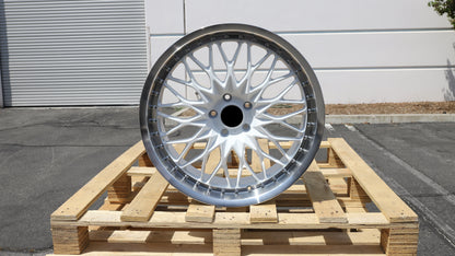 20" White Machined Lip Work VSXV Style Wheels Set of 4 20x8.5 +35 5x114.3