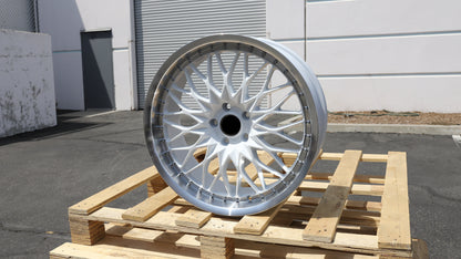 20" White Machined Lip Work VSXV Style Wheels Set of 4 20x8.5 +35 5x114.3