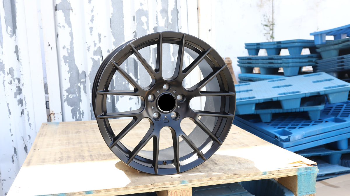 18" Satin Black BMW 359M Style Wheels Set of 4 18x8.0 +35 5x120