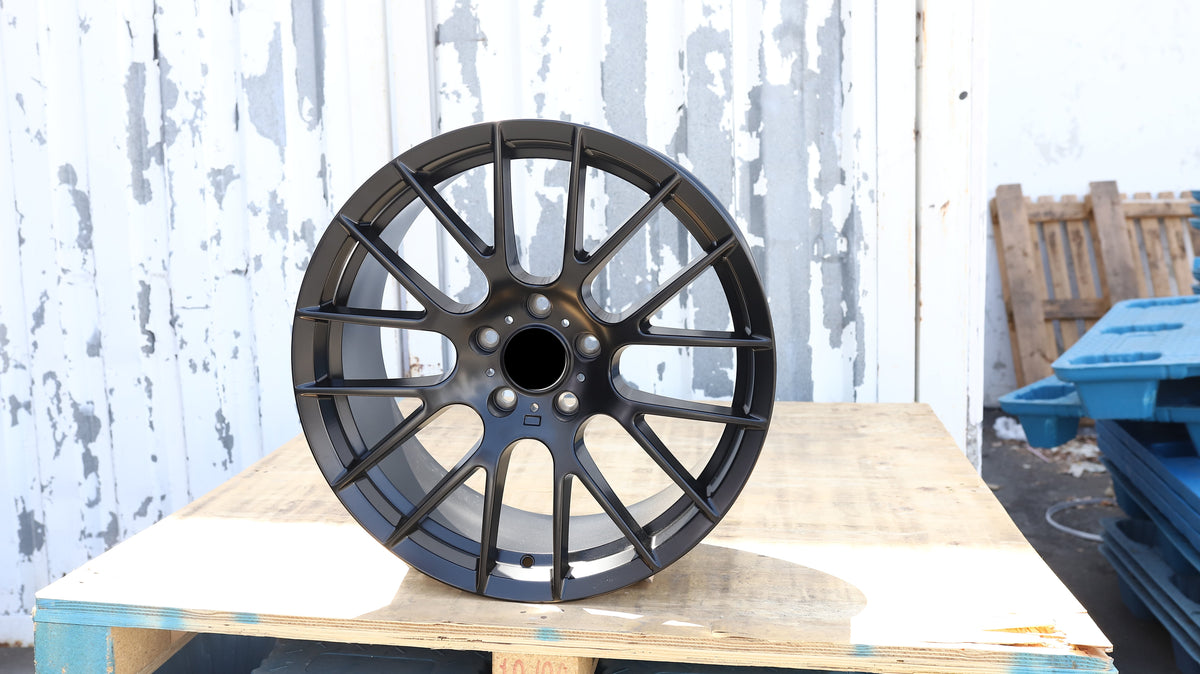 18" Satin Black BMW 359M Style Wheels Set of 4 18x8.0 +35 5x120
