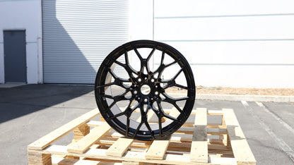 19" Gloss Black BMW 1000M Style Wheels Set of 4 19x9.0 +40 5x120