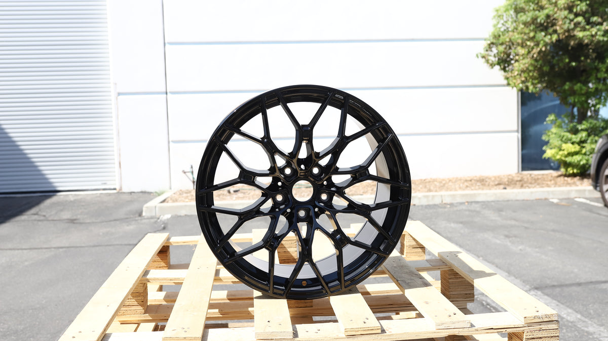 19" Gloss Black BMW 1000M Style Wheels Set of 4 19x9.0 +40 5x120