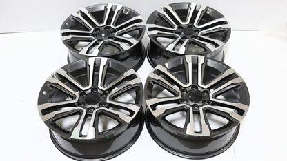 22" Matte Black Chevy Style Wheels Set of 4 22x9.0 +24 6x139.7