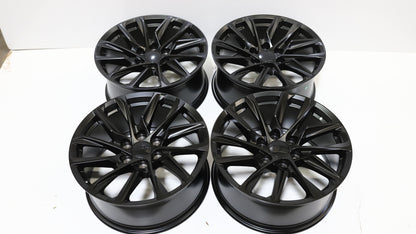 22" Matte Black GMC Style Wheels Set of 4 22x9.0 +28 6x139.7